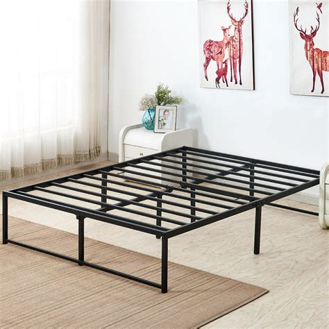 metal bed frame without box spring|beds without box springs comfortable.